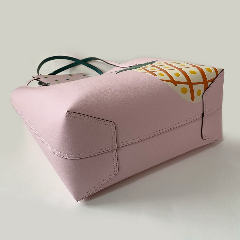 ♠️Kate Spade Colada Pineapple Graphic Large Tote Bag Pink Multi NWT - Picture 6 of 12